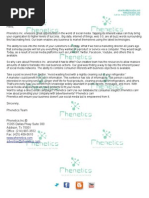 Phenetics Inc Advertising Prospectus 2015