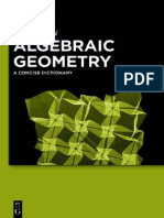 Algebraic Geometry - A Concise Dictionary (gnv64) PDF