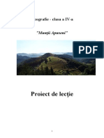 Proiect de Lectie Geografie