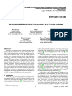 Improving Preference Prediction Accuracy With Feature Learning