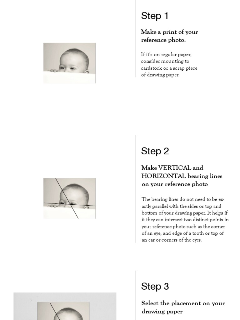 How to Transfer Reference Photo for Drawing | PDF | Photograph ...