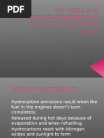 The Origins and Environmental Implications of Pollutants in Car Exhaust Gases