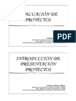 Introduccion Evaluacion de Proyectos