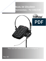 Manual Telefone TU 220