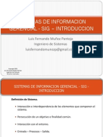 Sistemas de Información Gerencial - Introducción