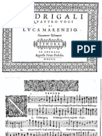 Madrigali a quattro voci - Luca Marenzio