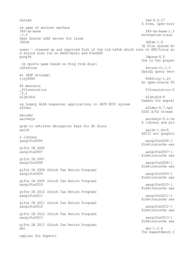 Current NixOS Packages | PDF | Linux | I Pv6