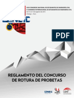 Reglamento Del Concurso de Rotura de Probetas Del XXIII CONEIC Chiclayo 2015