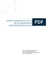 Medició de Parametros Termodinamicos Pila