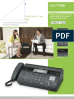 KX-FT988: Brand New High-End Home Fax in A Compact Design