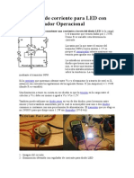 Regulador de Corriente para LED Con Amplificador Operacional