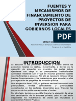 Financiamiento de proyectos locales