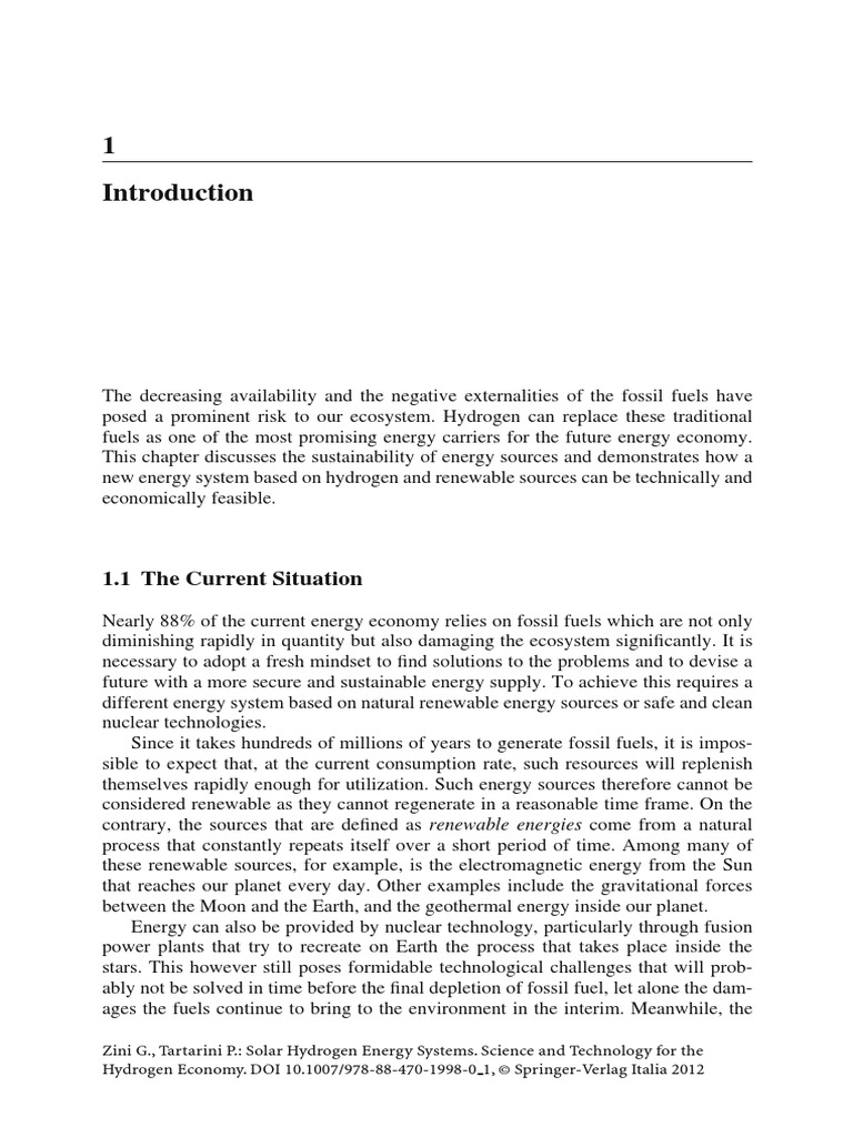 Solar Hydrogen Energy 2 | PDF | Hydrogen | Energy Development
