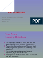 Your Exam: Learning Objectives