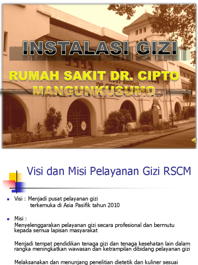 Visi Misi dan Layanan Gizi RSCM | PDF | Kesehatan Holistik
