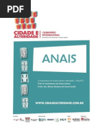 Anais Do Seminário Internacional Cidade e Alteridade