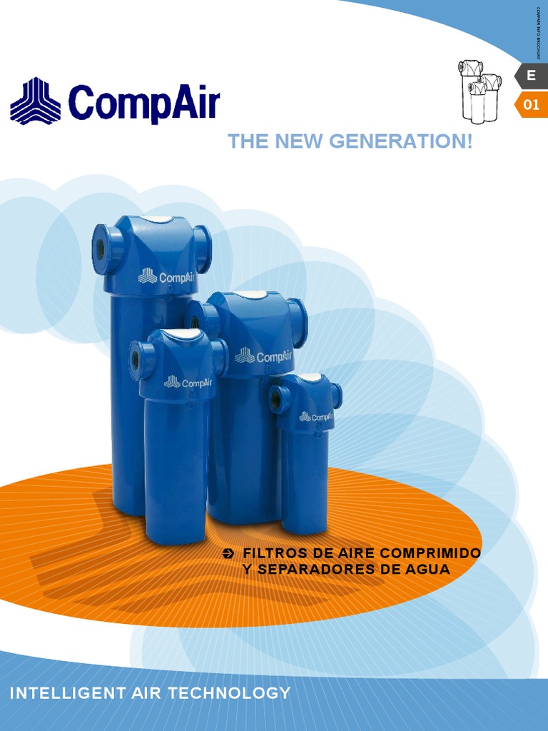 Filtros de Aire Comprimido CF_N | PDF | Filtración | Aluminio