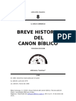 Breve Historia Del Canon Biblico