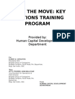 HR On The Move: Key Positions Training Program: Provided By: Human Capital Development Department