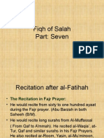 Fiqh of Salah Part 7
