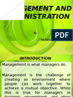 Mangement and Administration