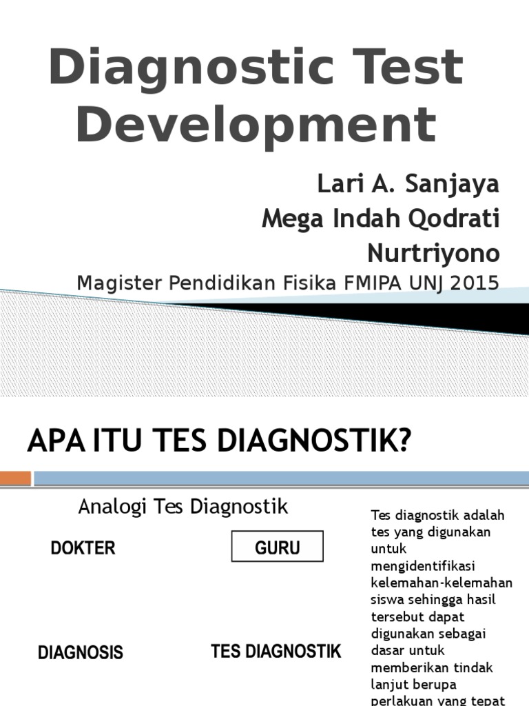 Pengembangan Tes Diagnostik Yyy