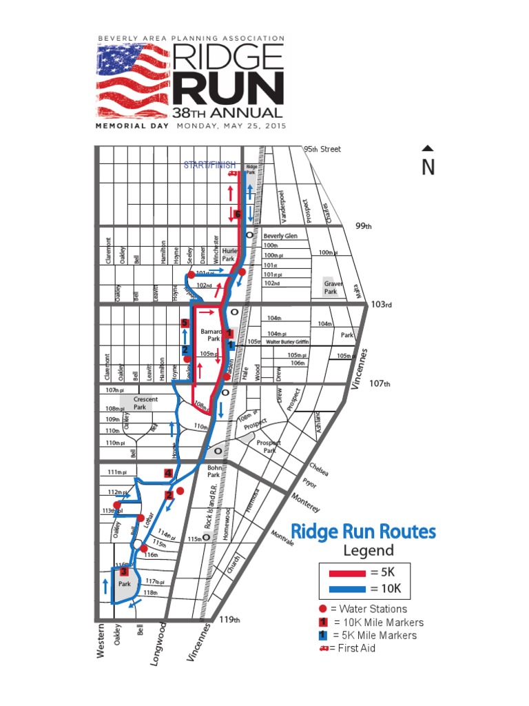 Ridge Run 10K 5K Route Map 2015 | PDF