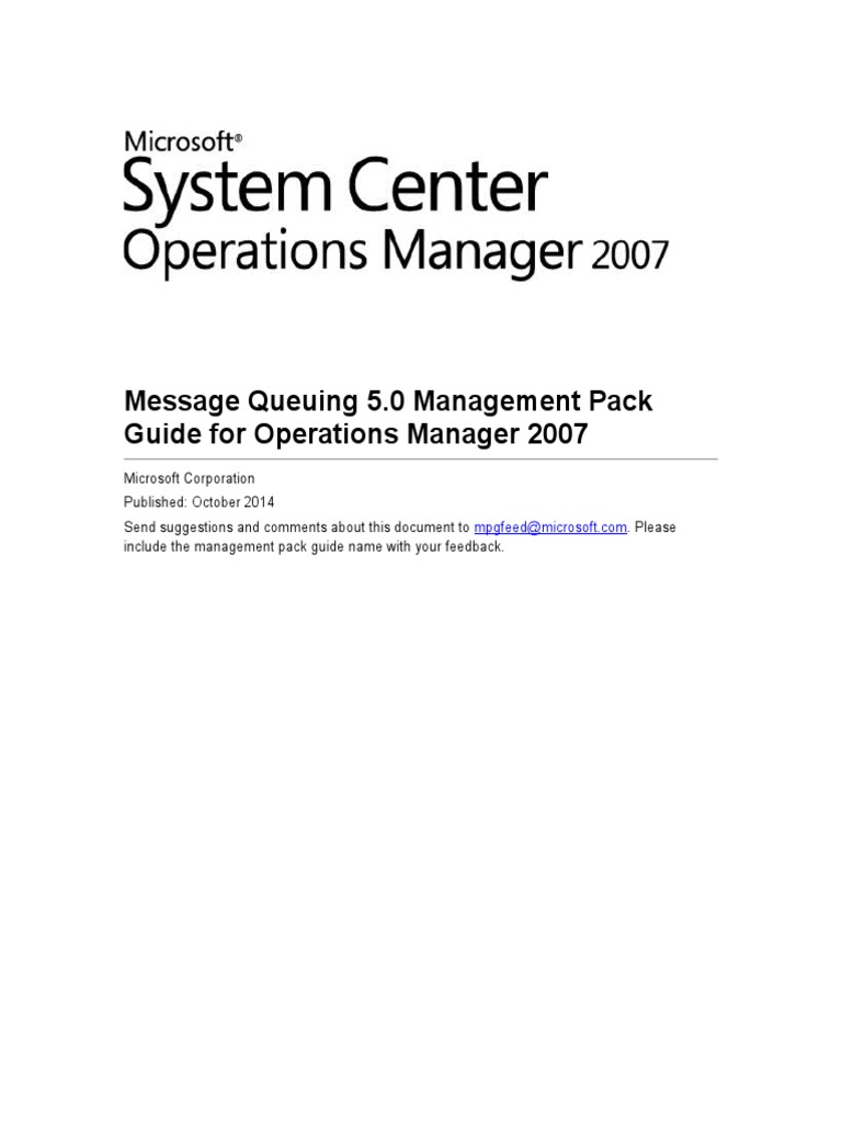 Om2007 MP MSMQ 5.0 Download Free PDF Windows Registry Active