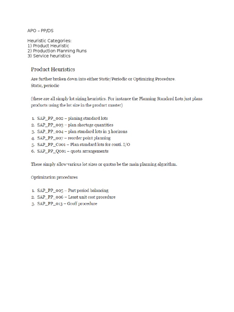 APO Heuristic Categories Guide | PDF | Technology & Engineering