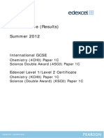 Mark Scheme (Results) Summer 2012: International GCSE