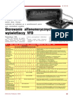Sterowanie Alfanumerycznych Wyświetlaczy VFD