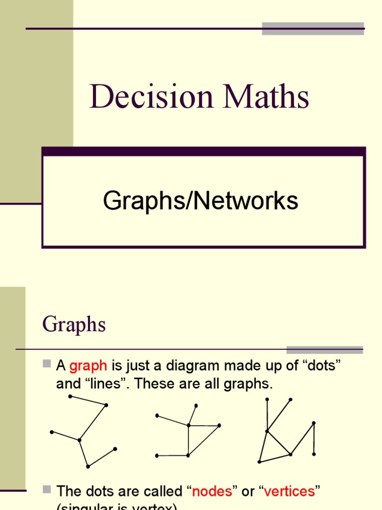 Understanding D1 Networks and Graphs | PDF | Vertex (Graph Theory ...