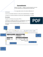 spreadsheets lesson 1 