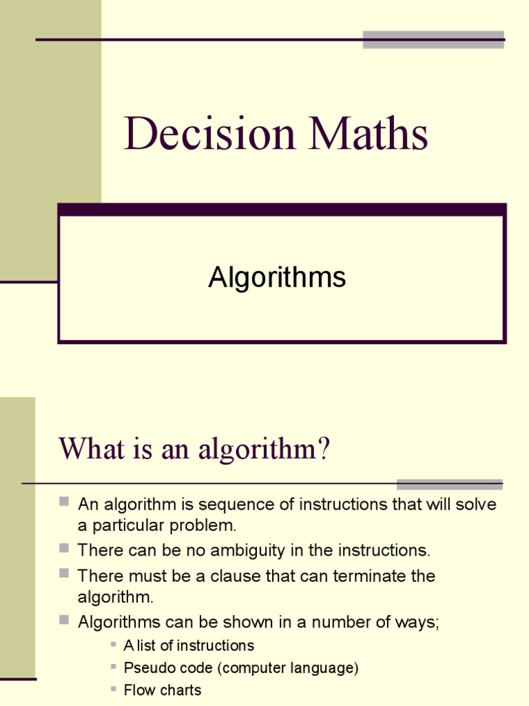 D1, L1 Algorithms | PDF