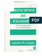Principios de Filosofia - Adolfo P. Carpio