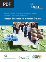 Cleaner Greener Production Programme (cgpp4&5) Business Case Studies 2008-2012