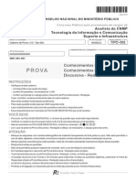 FCC 2015 CNMP Analista Do CNMP Tecnologia de Informacao e Comunicacao Suporte e Infraestrutura Prova