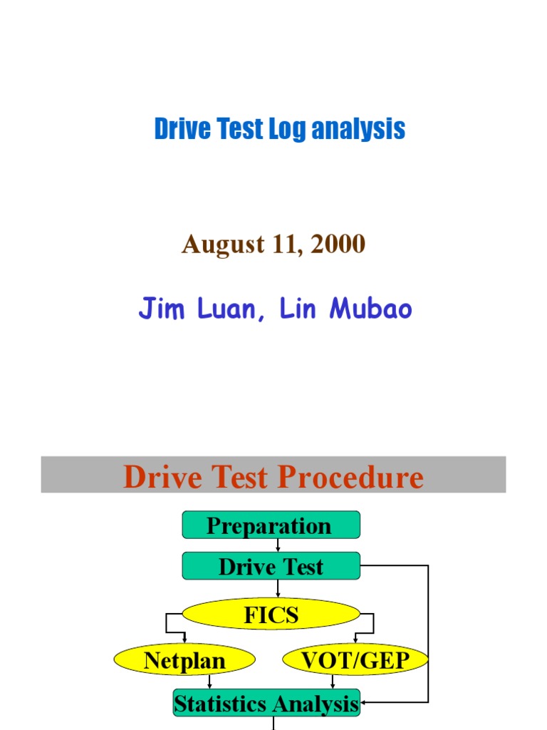Drive Test Logs Analysis 130218111830 Phpapp01 | PDF ...
