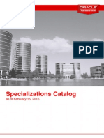 Specializations in oracle Guide 2