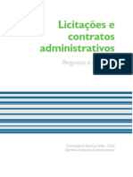 Licitações e contratos administrativos