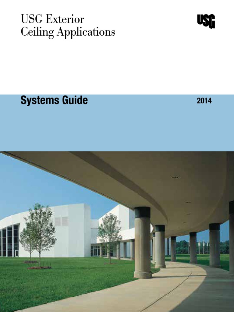 USG Exterior Ceiling Applications | PDF | Drywall | Screw