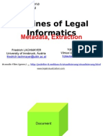 Outlines of Legal Informatics: Metadata, Extraction