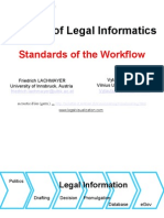 Outlines of Legal Informatics: Standards of The Workflow