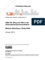 ABB AG: Blog und Wiki in der Unternehmenskommunikation