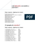 10 Ejemplos de Hidroxidos Con Nombre y Formula URGENTE