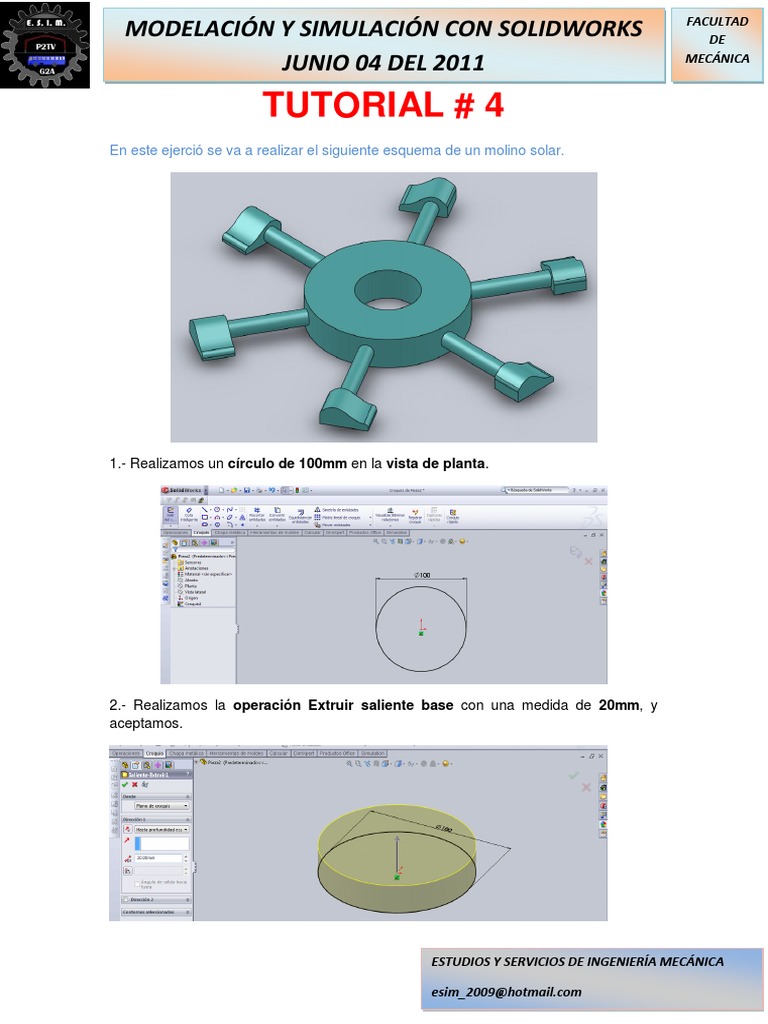 SolidWorks Tutorial: Solar Mill Design | PDF | Business