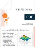 03 Matlab Dan Tipe Data