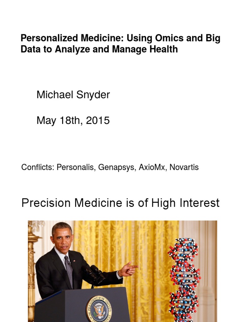 Omics and Big Data in Personalized Medicine | PDF | Personalized ...