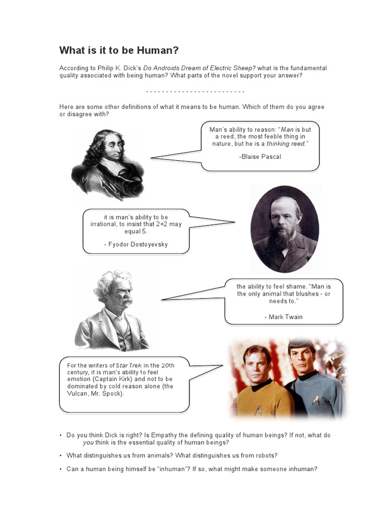 Defining Humanity: Empathy vs. Reason | PDF