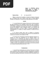 Candidatos del FPV a Jefe de Gobierno, legisladores y comuneros